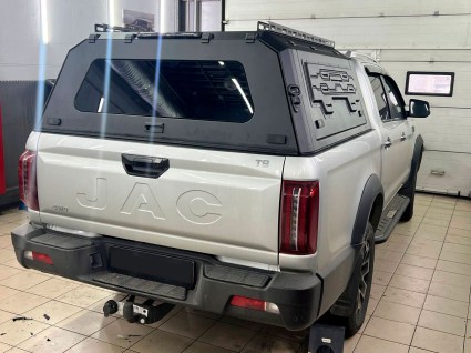 Kунг на кузов JAC T9 2 стекла алюминиевый - фото 2